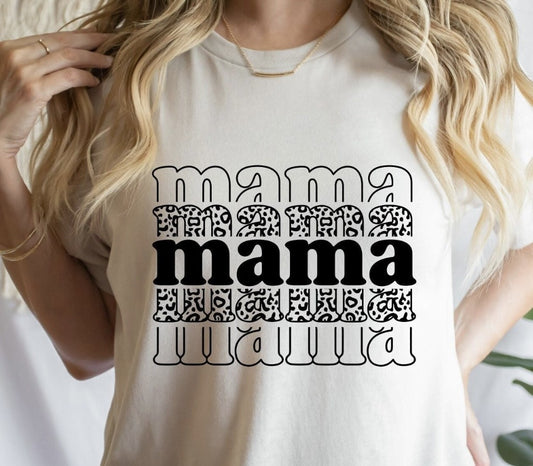 Mama (Stacked) T-Shirt or Crew Sweatshirt