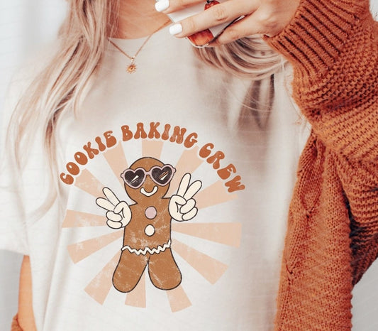 Cookie Baking Crew With Gingerbread Tee