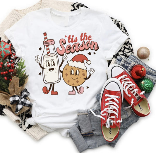 Tis The Season Milk & Cookie Tee