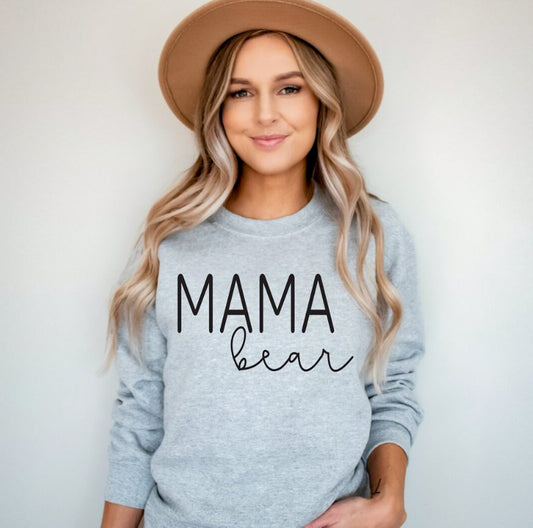 Mama Bear T-Shirt or Crew Sweatshirt