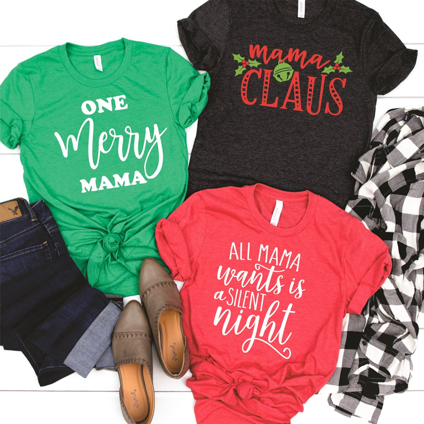 All Mama Wants Is A Silent Night Tee