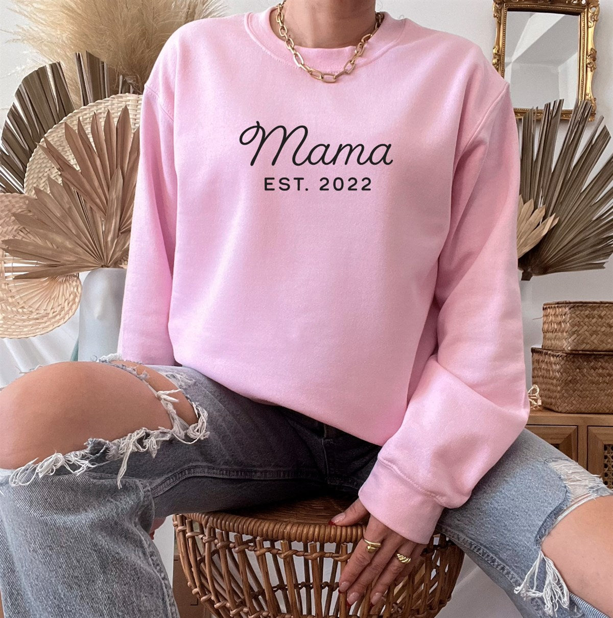 Custom Name Mother’s Crew Sweatshirts
