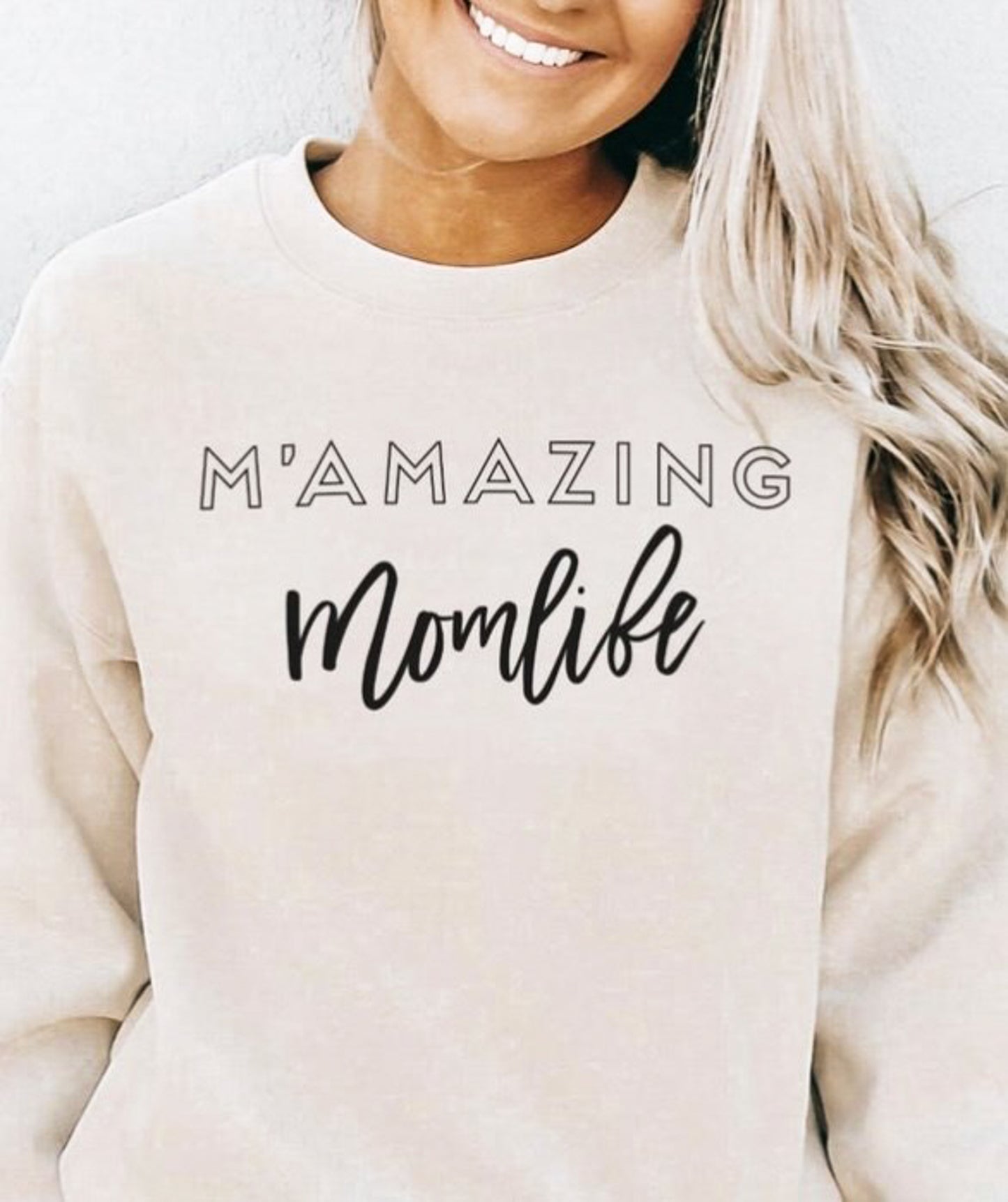 M'Amzing Mom Life Crew Sweatshirt