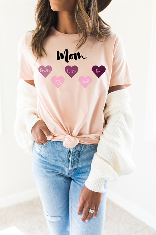 Personalized Mom/Grandma Tees