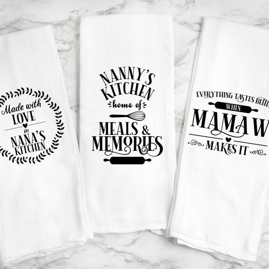 Personalized Mother’s Day Tea Towels
