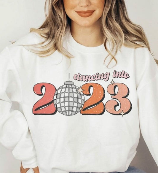 Dancing Into 2023 Crew Sweatshirt