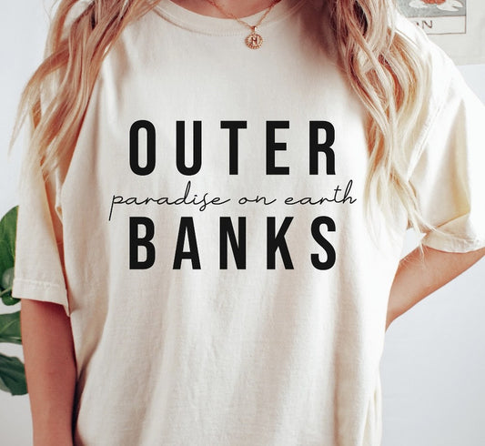 Outer Banks Paradise On Earth Tee
