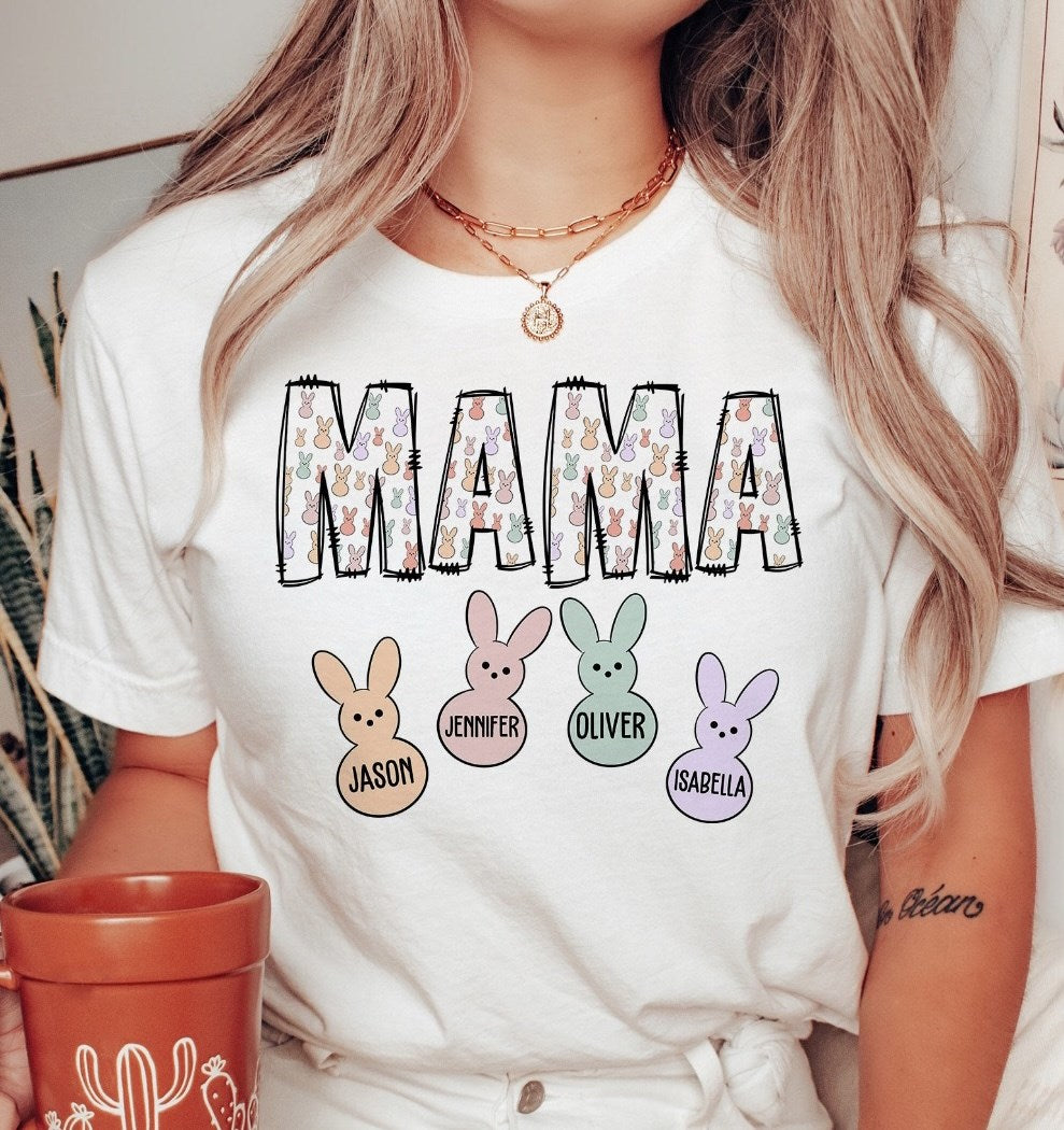 Personalized Mama Easter Tees