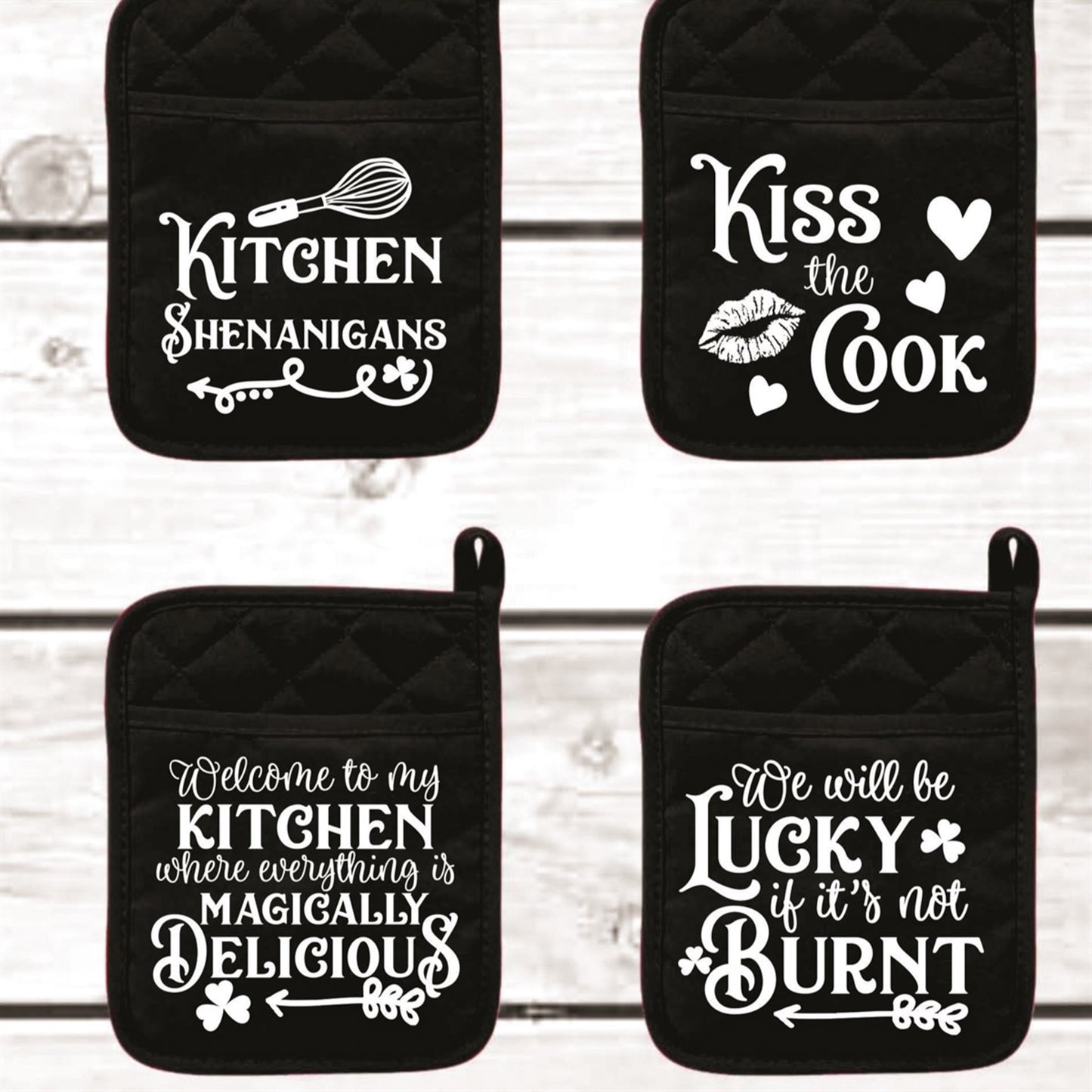 Kiss The Cook Potholder