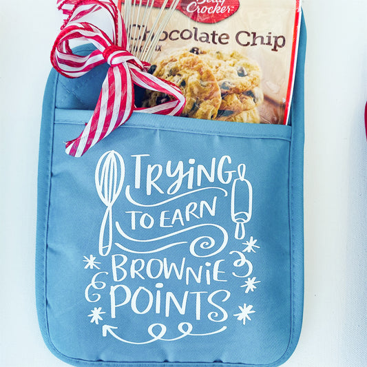 Trying To Earn Brownie Points Hot Pad