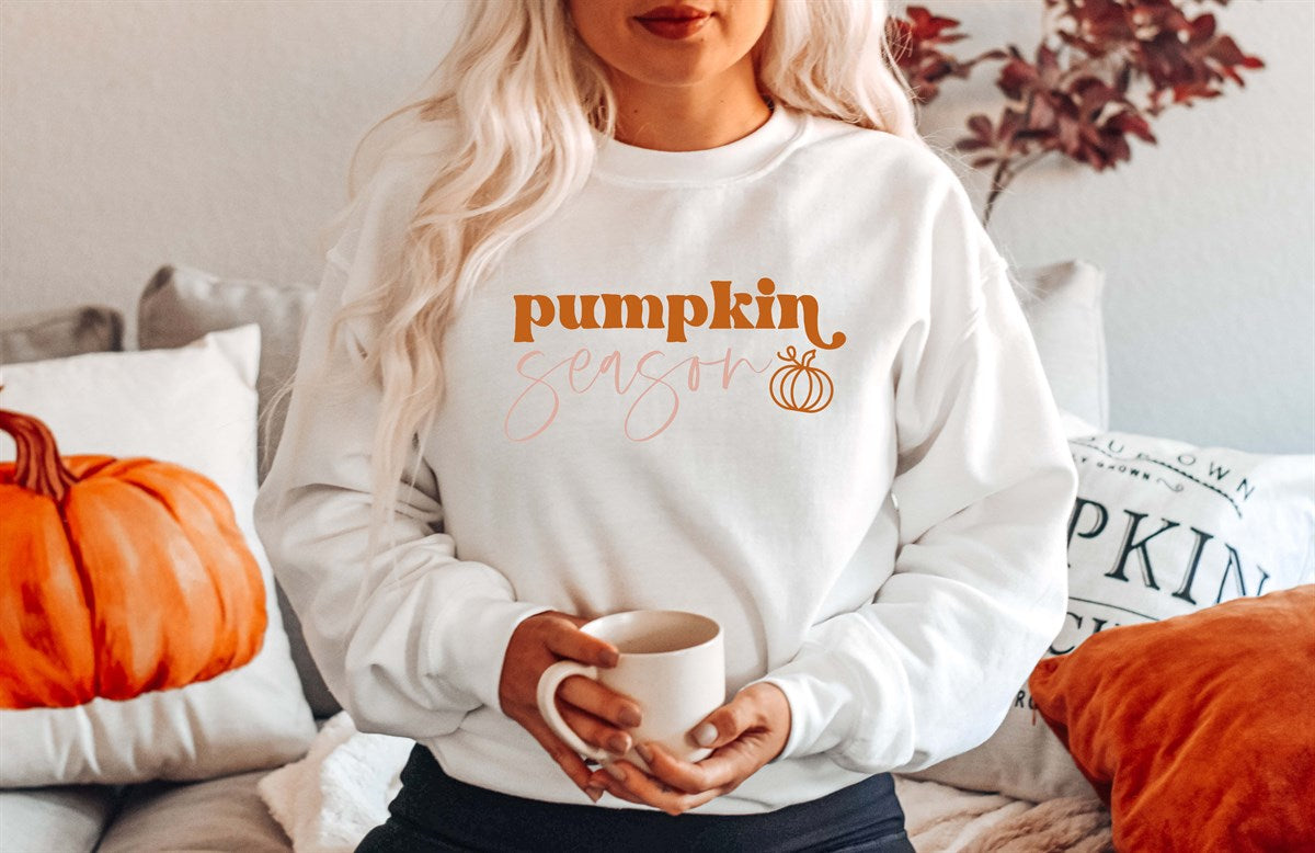 *Pumpkin Season T-Shirt or Crew Sweatshirt