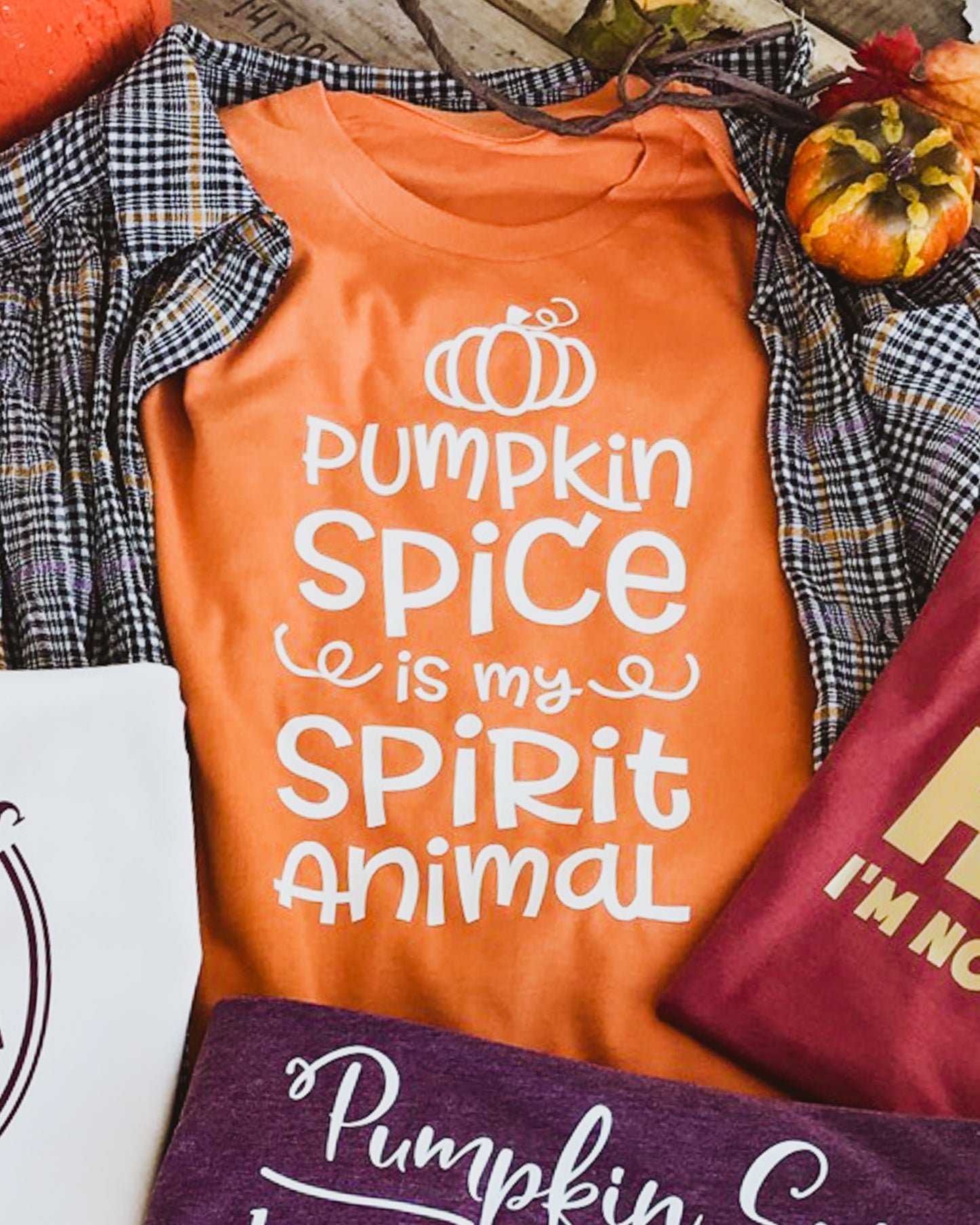 Pumpkin Spice Is My Spirit Animal T-Shirt or Crew Sweatshirt