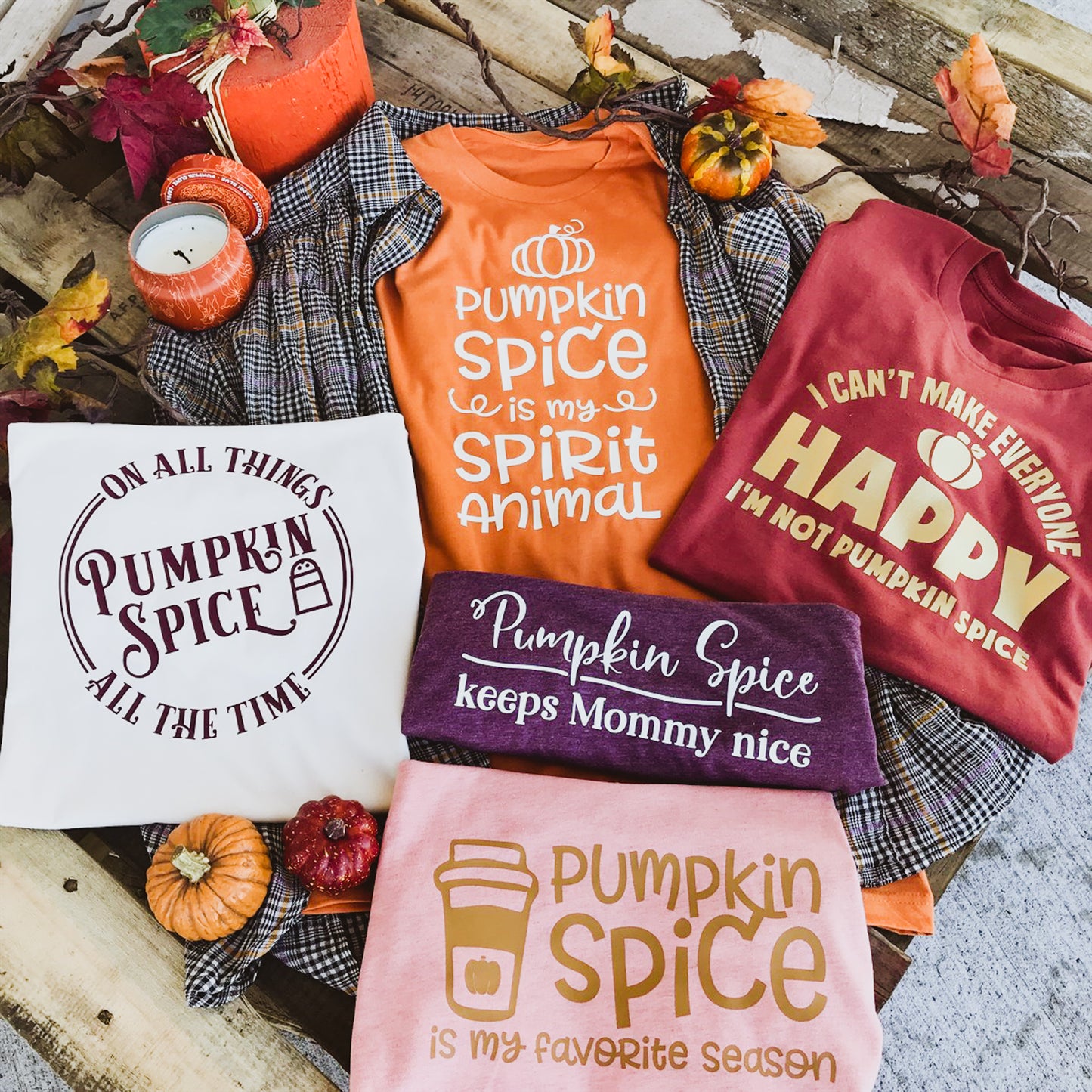 Pumpkin Spice Is My Spirit Animal T-Shirt or Crew Sweatshirt