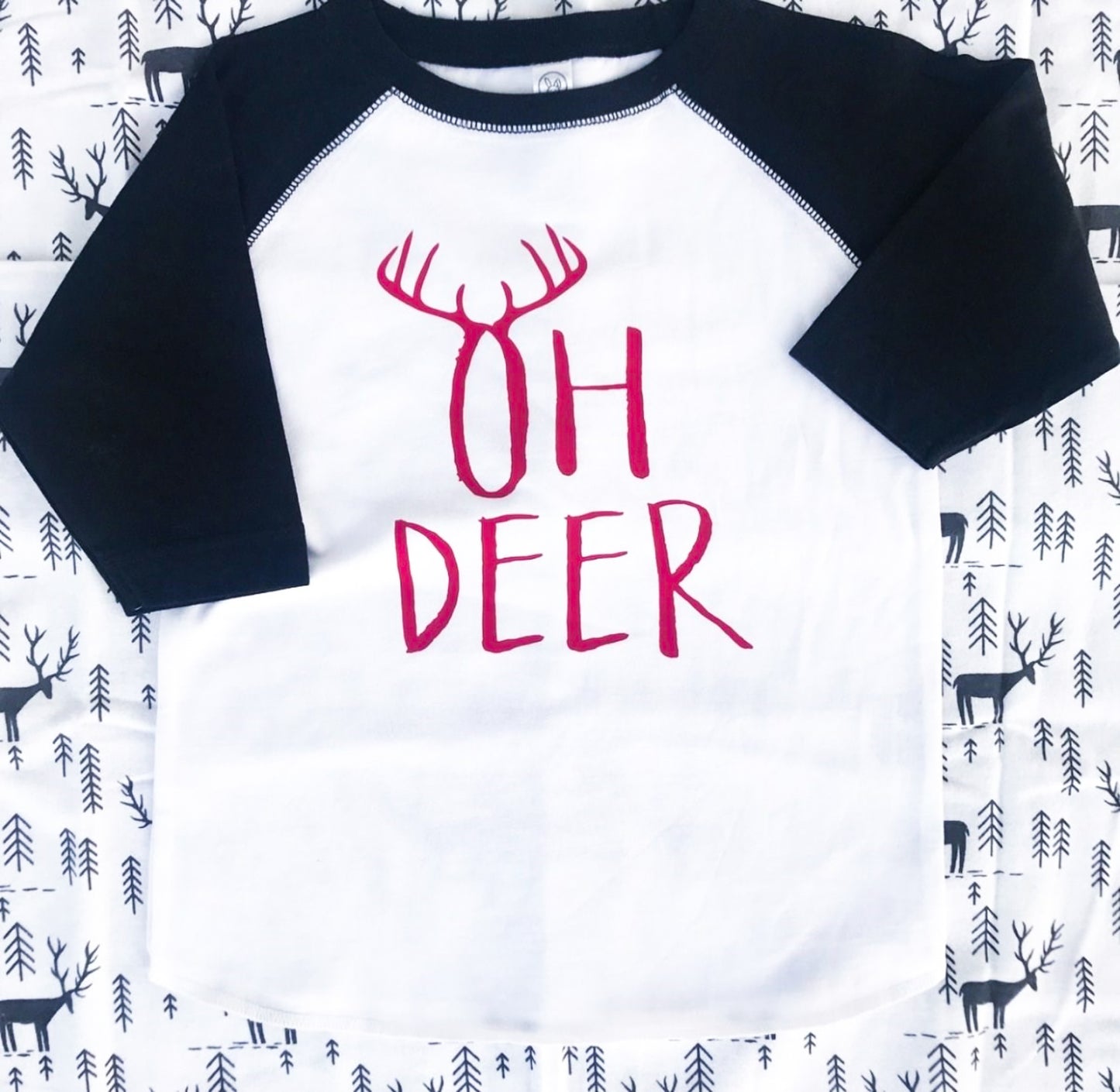 Oh Deer Youth Holiday Raglan