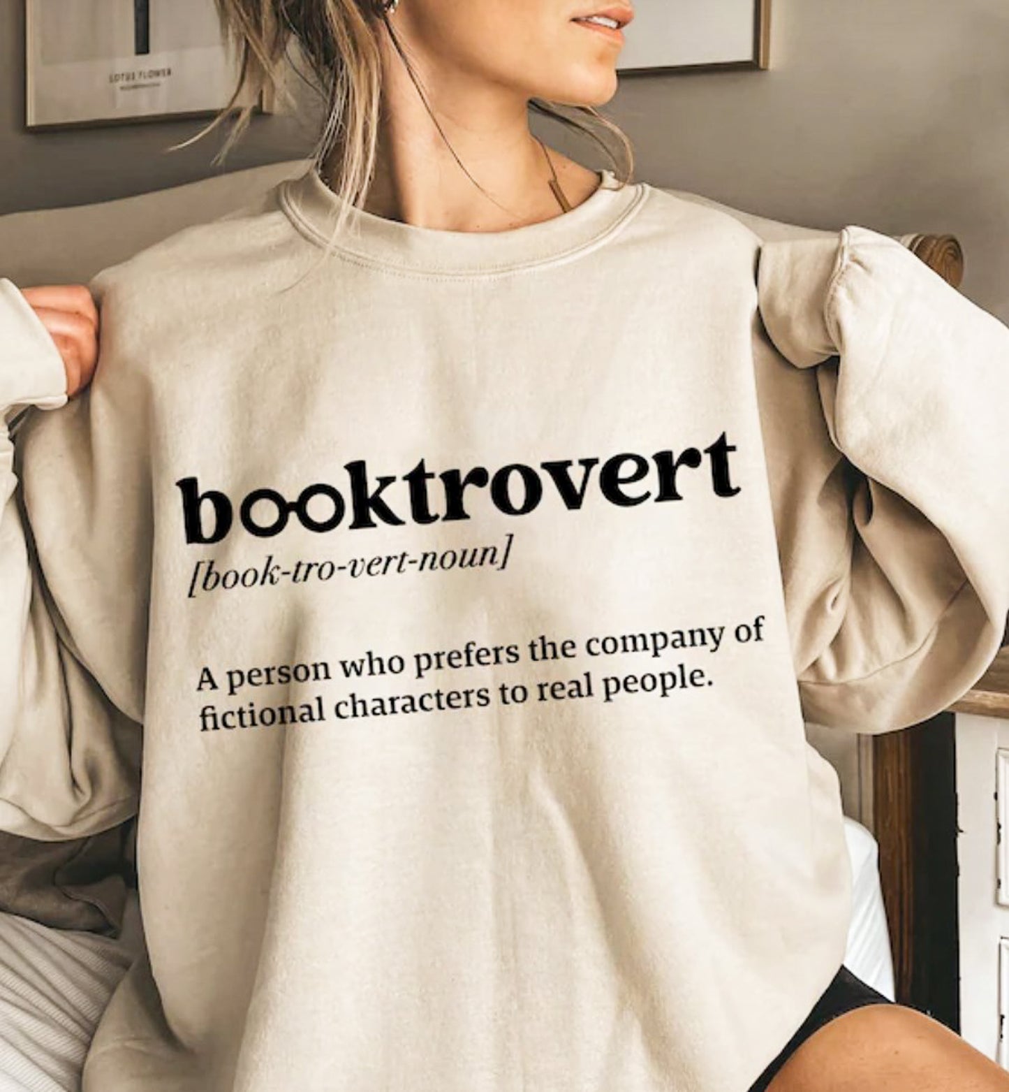Booktrovert Definition Crew Sweatshirt