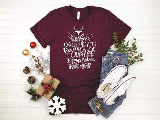 Reindeer Names Tee