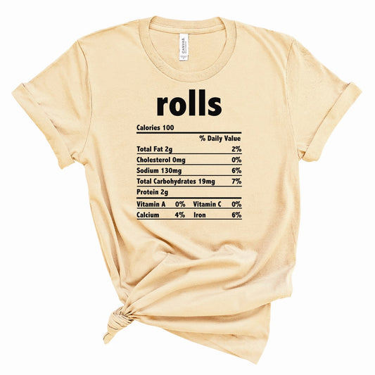 Rolls Nutrition Facts Tee