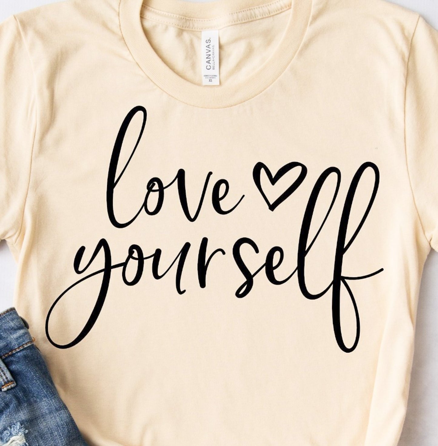 Love Yourself With Small Heart Tee