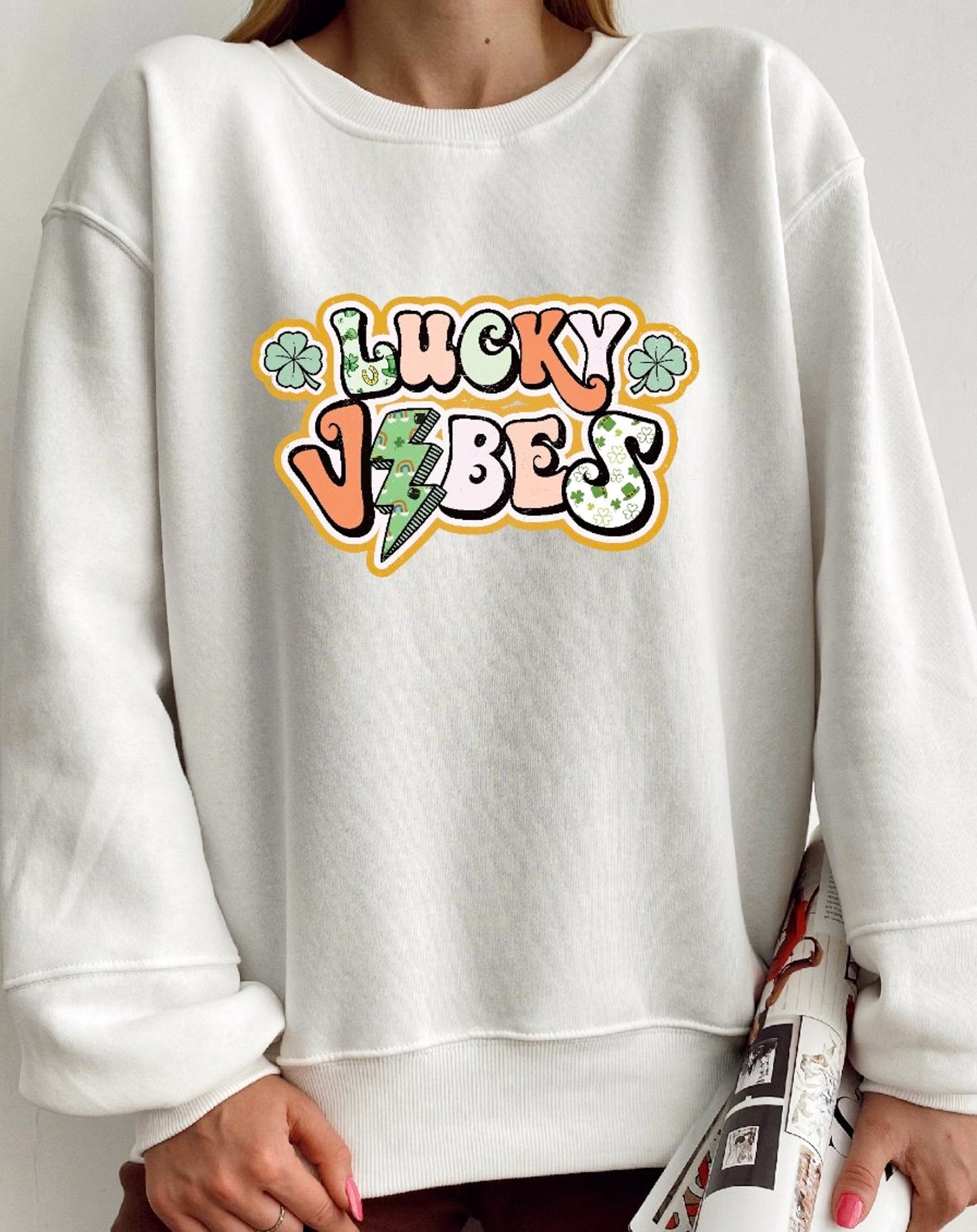 Lucky Vibes Crew Sweatshirt