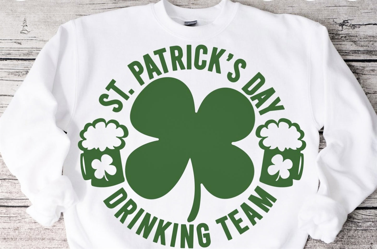 St. Patrick's Day Drinking Team Crew Sweatshirt