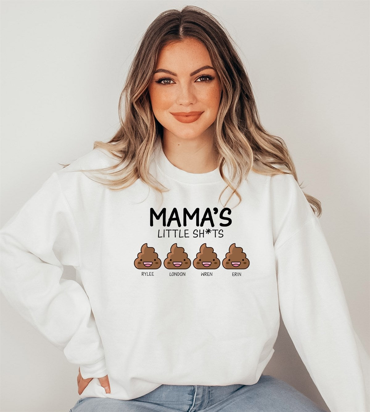 Custom Mommy’s Little Sh*ts Crew Sweatshirt
