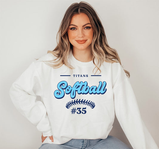 Custom Softball Team Unisex Crews