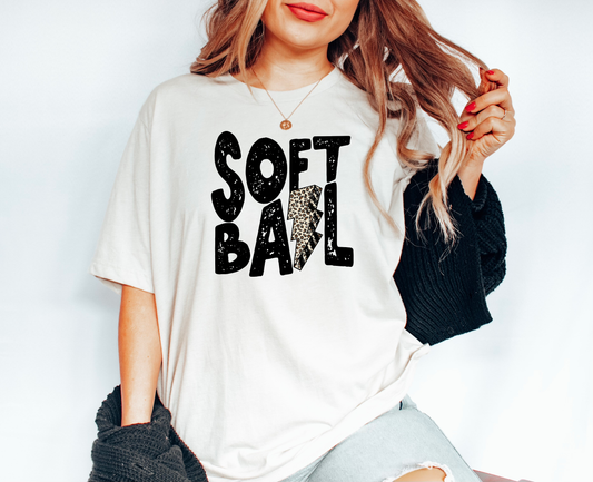 Softball Lightning Tee