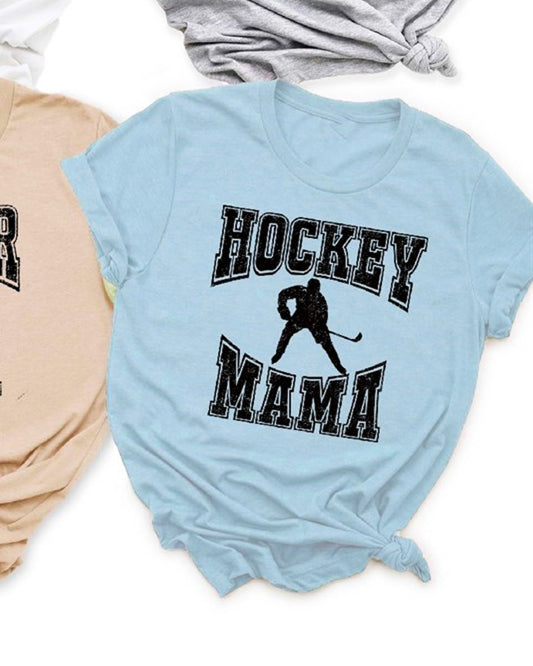 Hockey Mama T-Shirt or Crew Sweatshirt