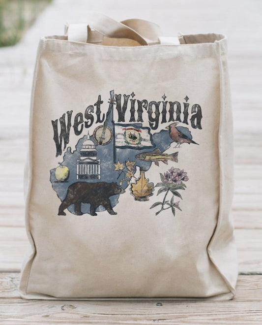 West Virginia Canvas Bag