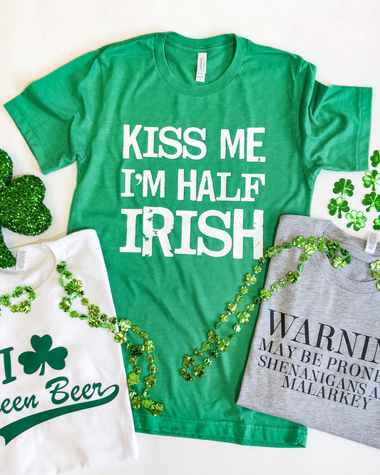 Kiss Me I'm Half Irish Tee