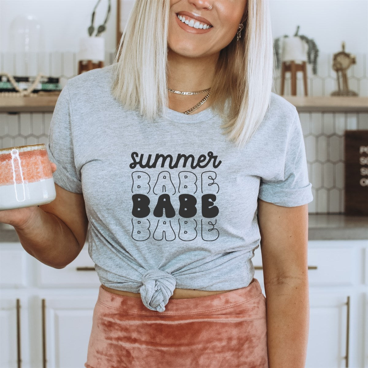 Summer Stacked Babe Tee