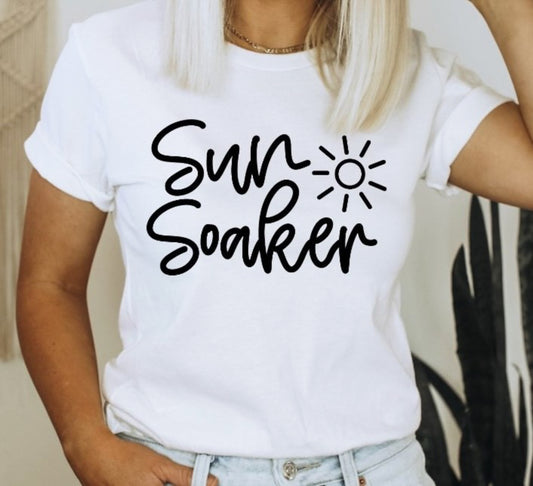 Sun Soaker With Sun T-Shirt or Crew Sweatshirt