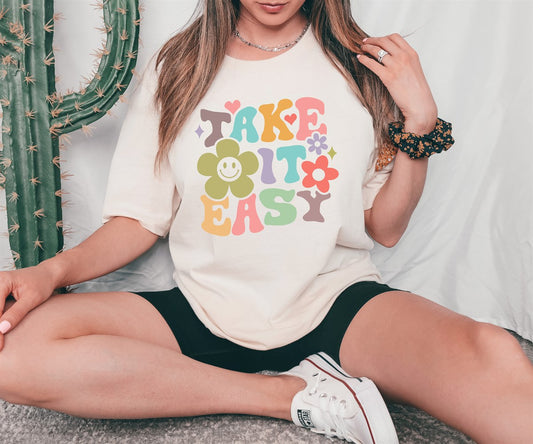 Take It Easy Floral Tee