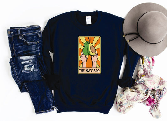 The Avocado Tarot Card Crew Sweatshirt