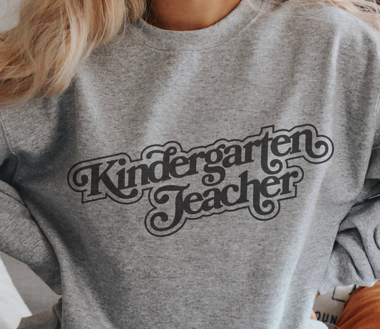 Kindergarten Teacher Crew Sweatshirt