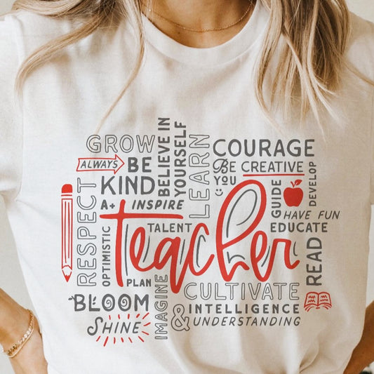 Teacher Subway Art Tee