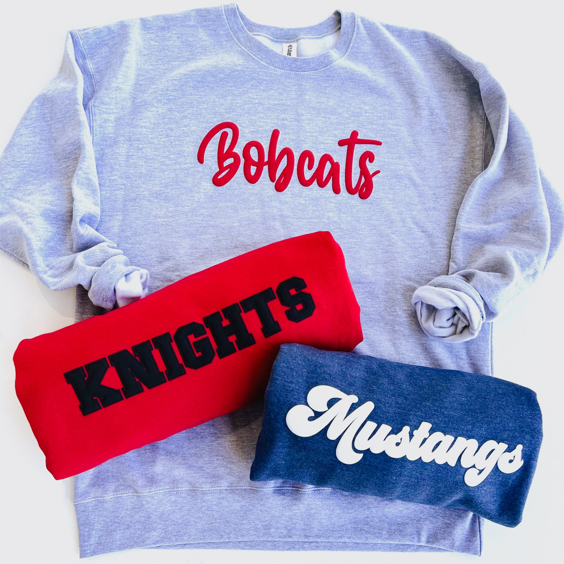 Custom Team Puff Print Crew Sweatshirts – Elle Emmy