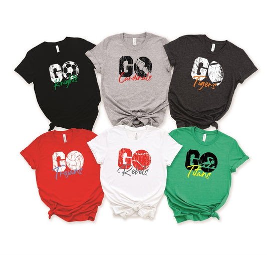 Personalized Go Team Tee