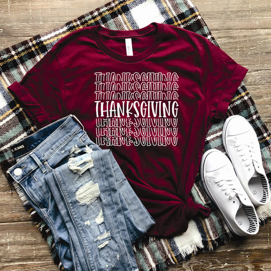 Thanksgiving Stacked Tee