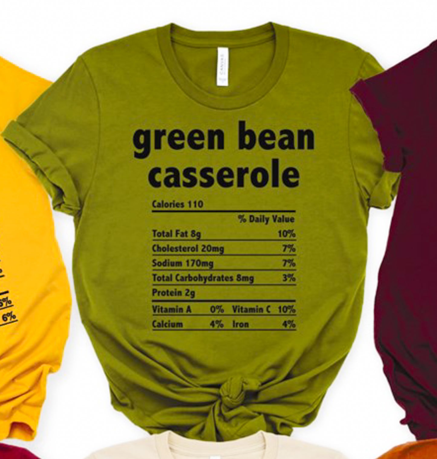 Green Bean Casserole Nutrition Facts Tee