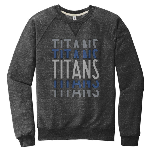 Titans Retro Stacked Volleyball Crew Sweatshirt