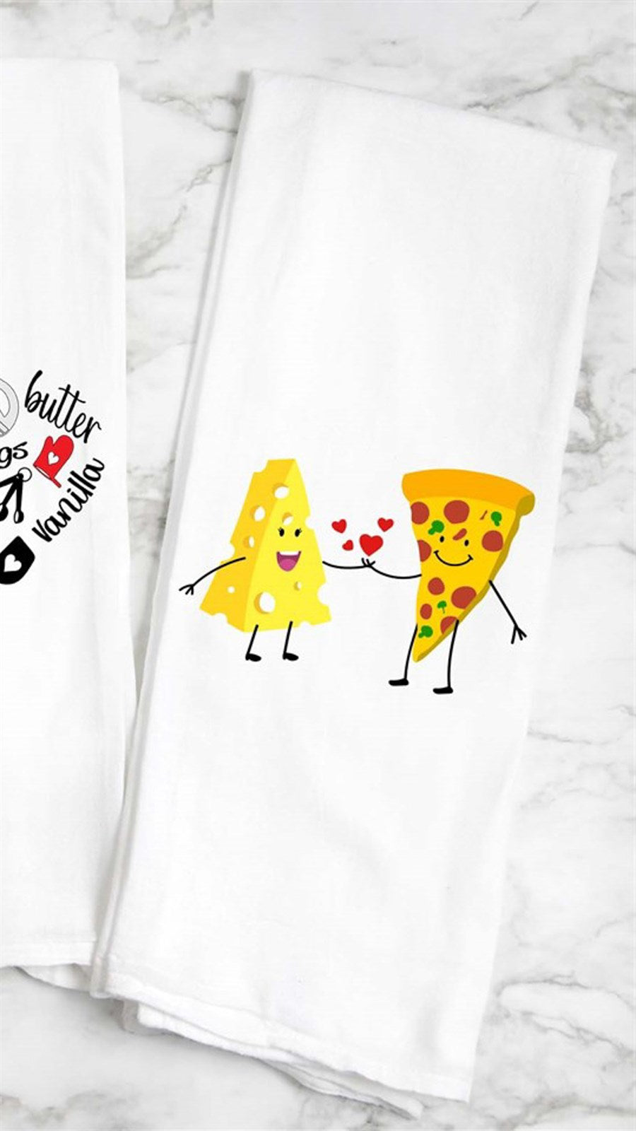 Cheese & Pizza Tea Towel