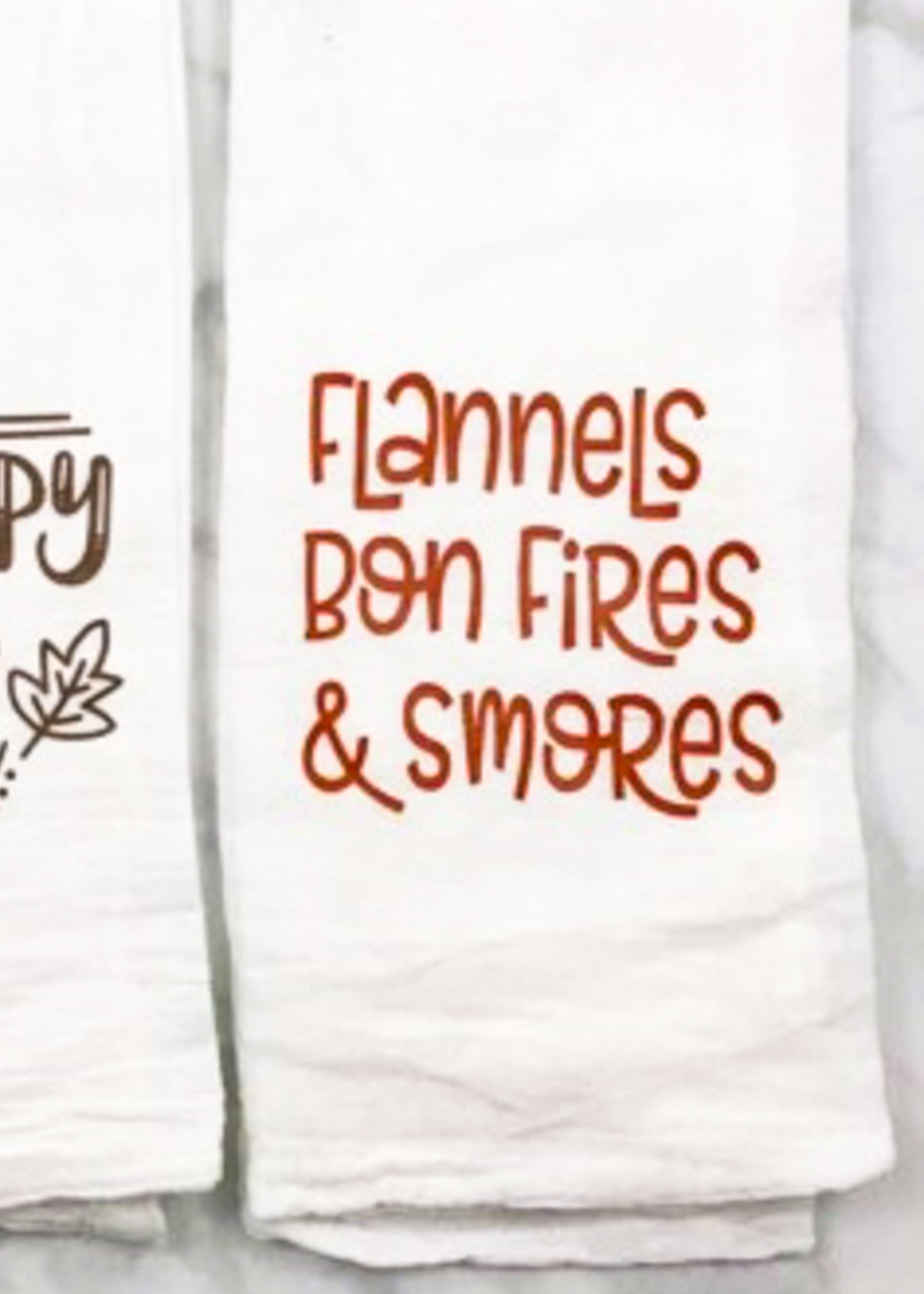 Flannels Bonfires & S'mores Towel