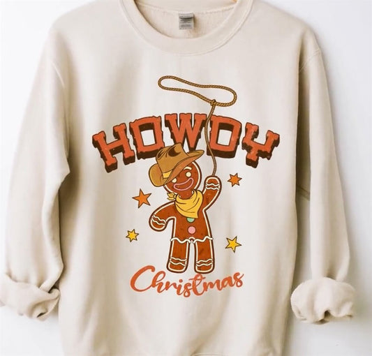 Howdy Christmas Crew Sweatshirt