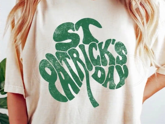 St. Patricks Day In Shape Of Clover Tee