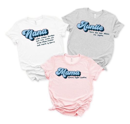 Vintage Style Custom Mother's Day Tees