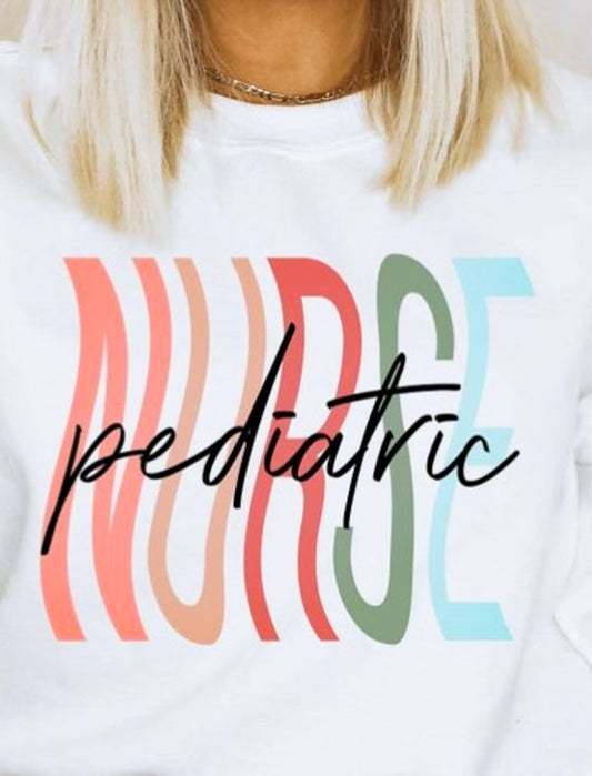 Wavy Pediatric Nurse Tee