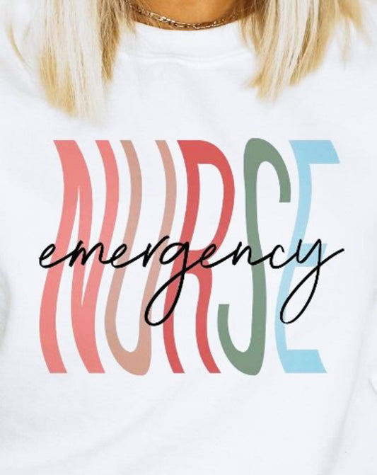 Wavy Emergency Nurse Tee