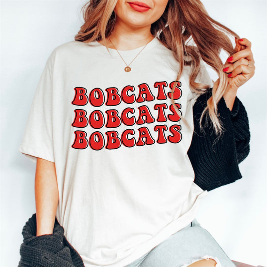 Retro Wavy Custom Name Tees