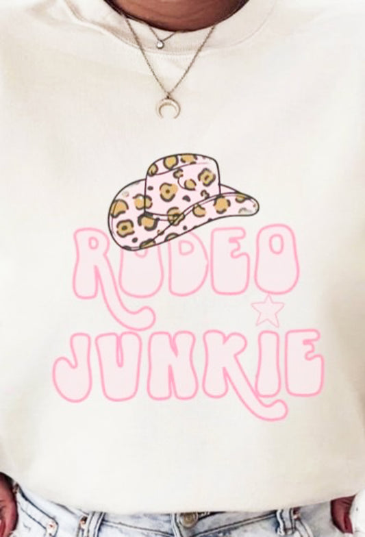 Rodeo Junky With Cowboy Hat Tee